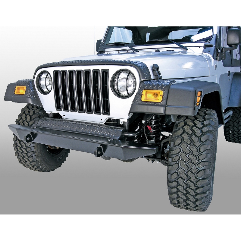 Jeep Wrangler Body Armor - Front - Rugged Ridge - Fender Guards - Black - `97-`06